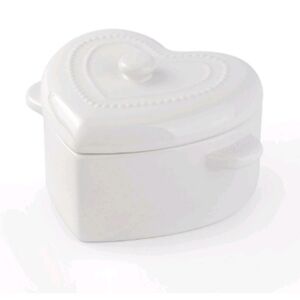 Heart Dutch Oven White - Bullseye's Playground